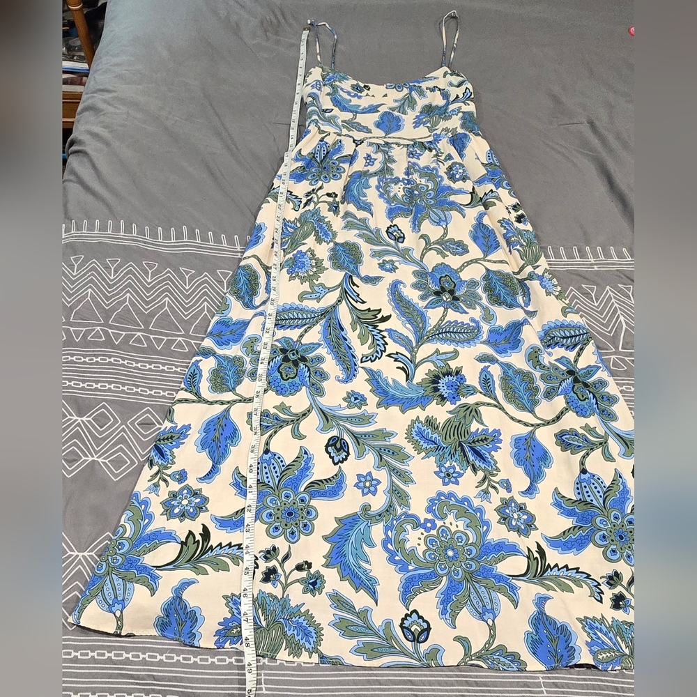 Zara The June Dress With Floral Print Midi Style Size Medium - Picture 2 of 7